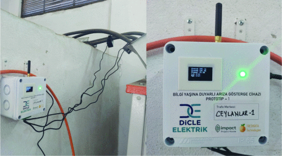 AoI-driven IoT fault detection device on a transformer.